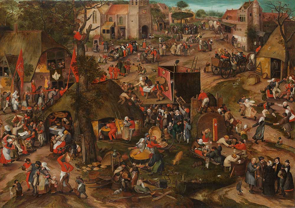 A Performance of the Farce “A Clod from Plaeyerwater” at a Flemish Kermis, by Peeter Baltens, c. 1570. Rijksmuseum, gift of the heirs of C. Hoogendijk, The Hague. A Performance of the Farce “A Clod from Plaeyerwater” at a Flemish Kermis, by Peeter Baltens, c. 1570.