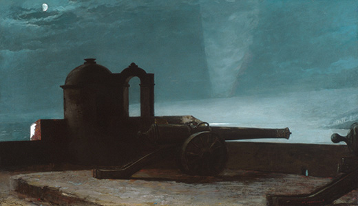 Searchlight on Harbor Entrance, Santiago de Cuba.
