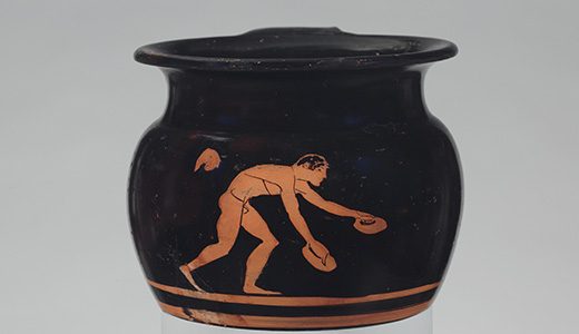 Terracotta mug.