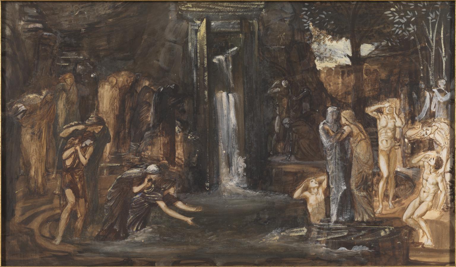 A painting depicting the fountain of youth.