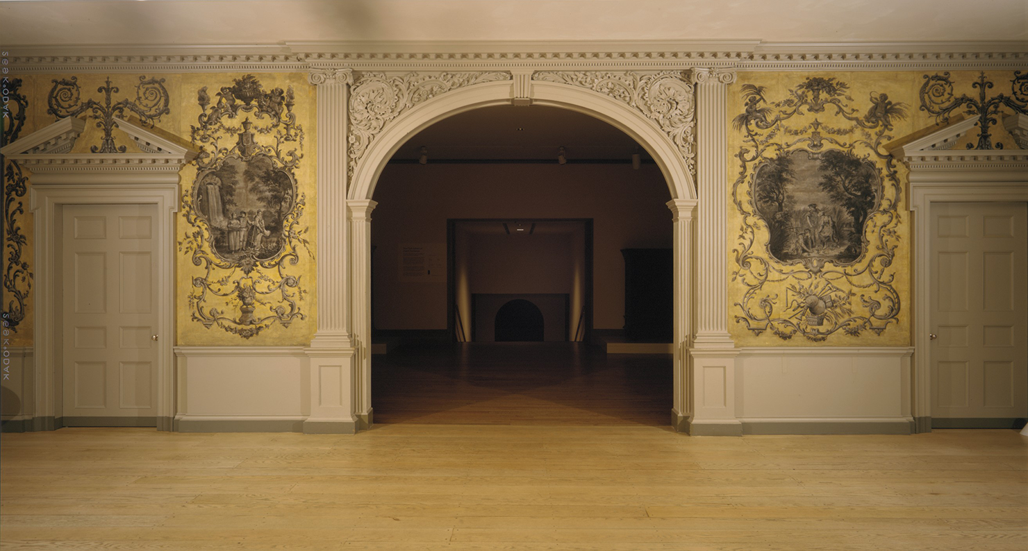 Door from the Great Hall of Van Rensselaer Manor House, Albany, New York, 1765–69. The Metropolitan Museum of Art, Gift of the Trustees of Sigma Phi Society of Williams College, 1931.