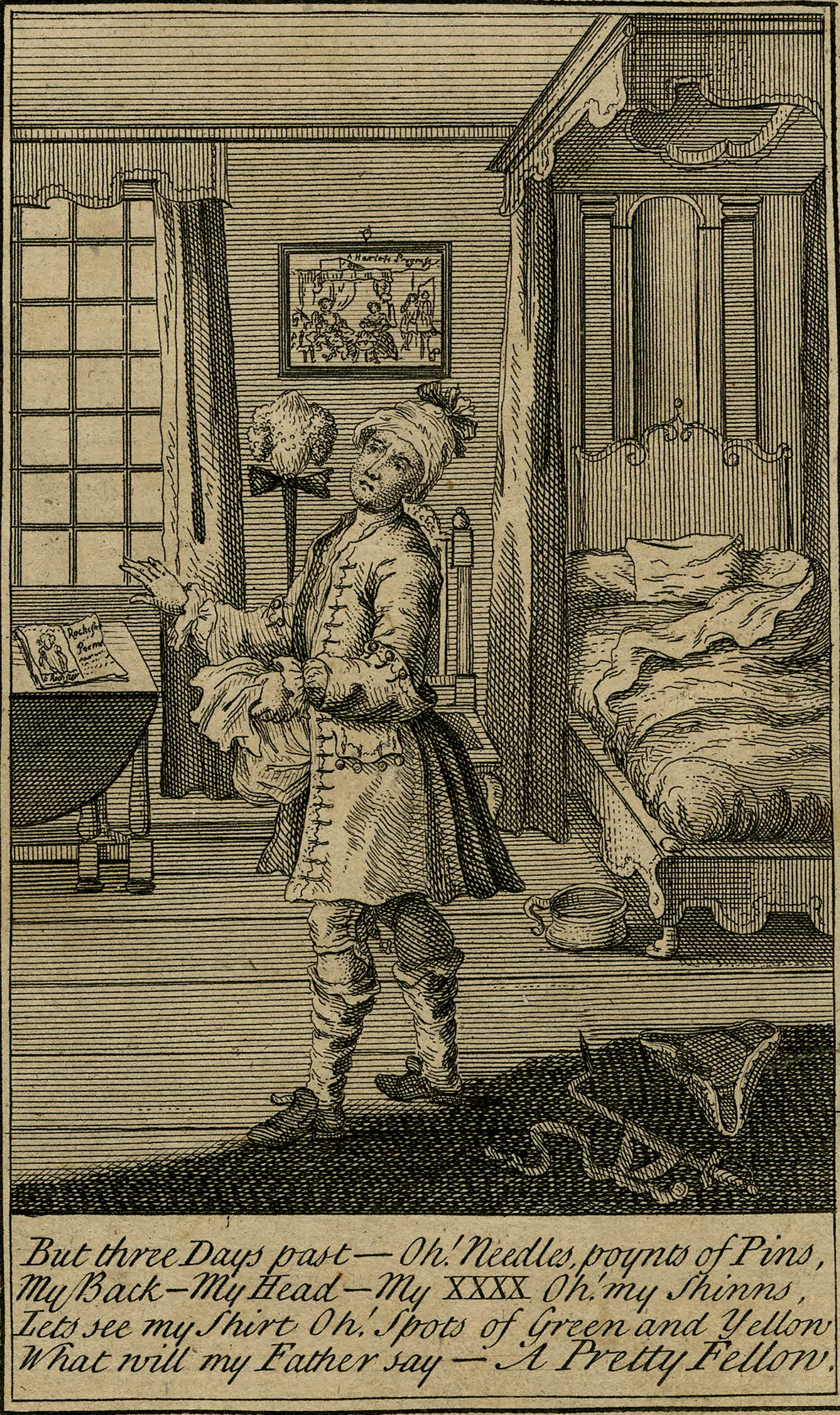 Frontispiece to “The Progress of a Rake: or, the Templar's Exit,” 1732. The British Museum, Prints and Drawings. Frontispiece to “The Progress of a Rake: or, the Templar's Exit,” 1732. The British Museum, Prints and Drawings.