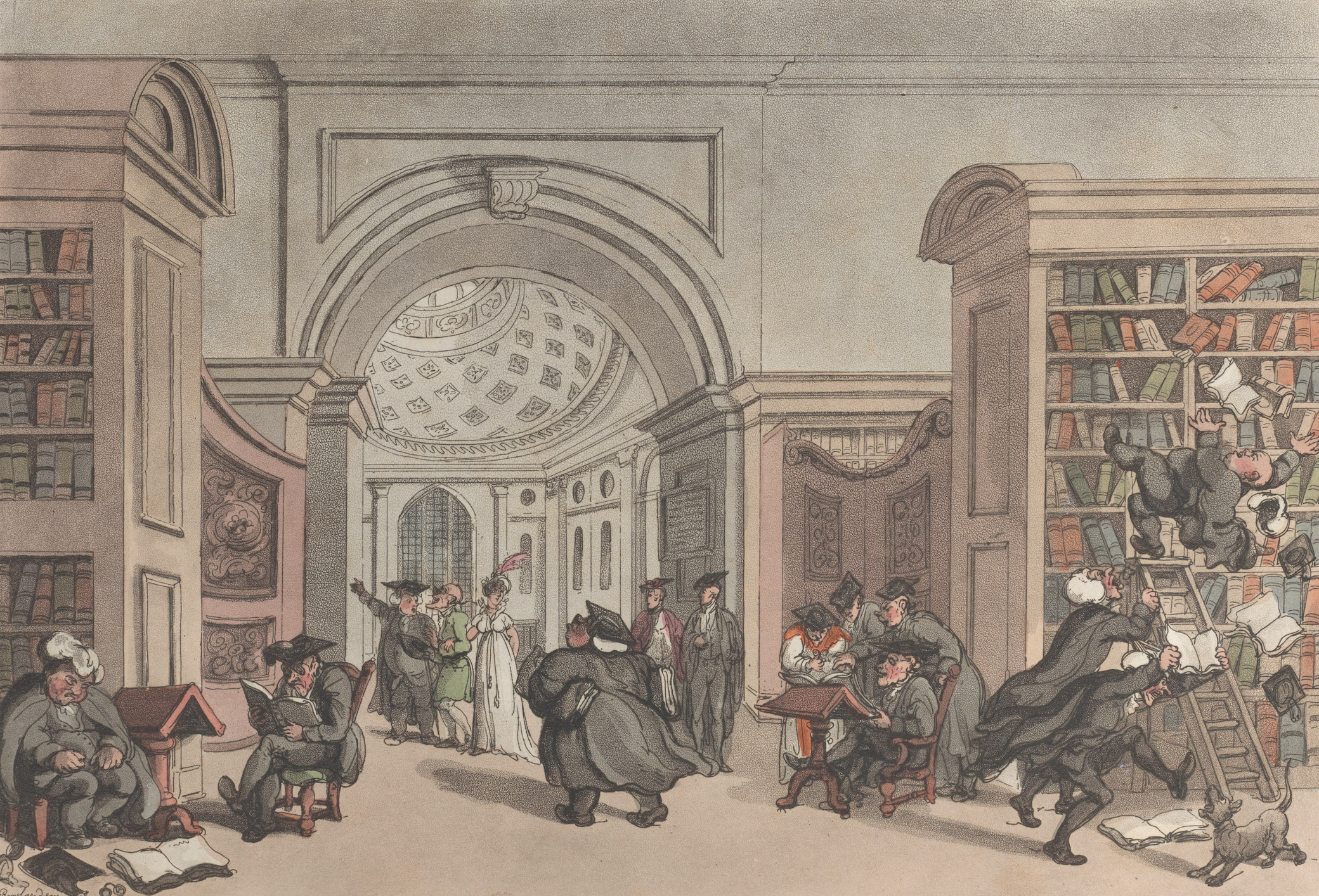 Inside View of the Public Library, Cambridge