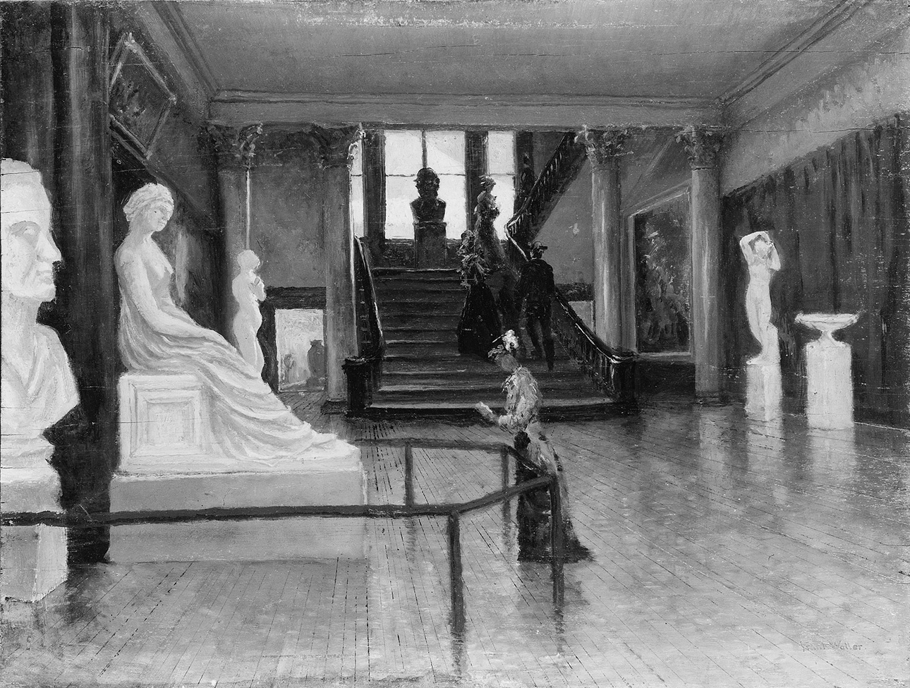 Entrance Hall of the Metropolitan Museum of Art when in Fourteenth Street | Frank Waller Entrance Hall of the Metropolitan Museum of Art when in Fourteenth Street | Frank Waller