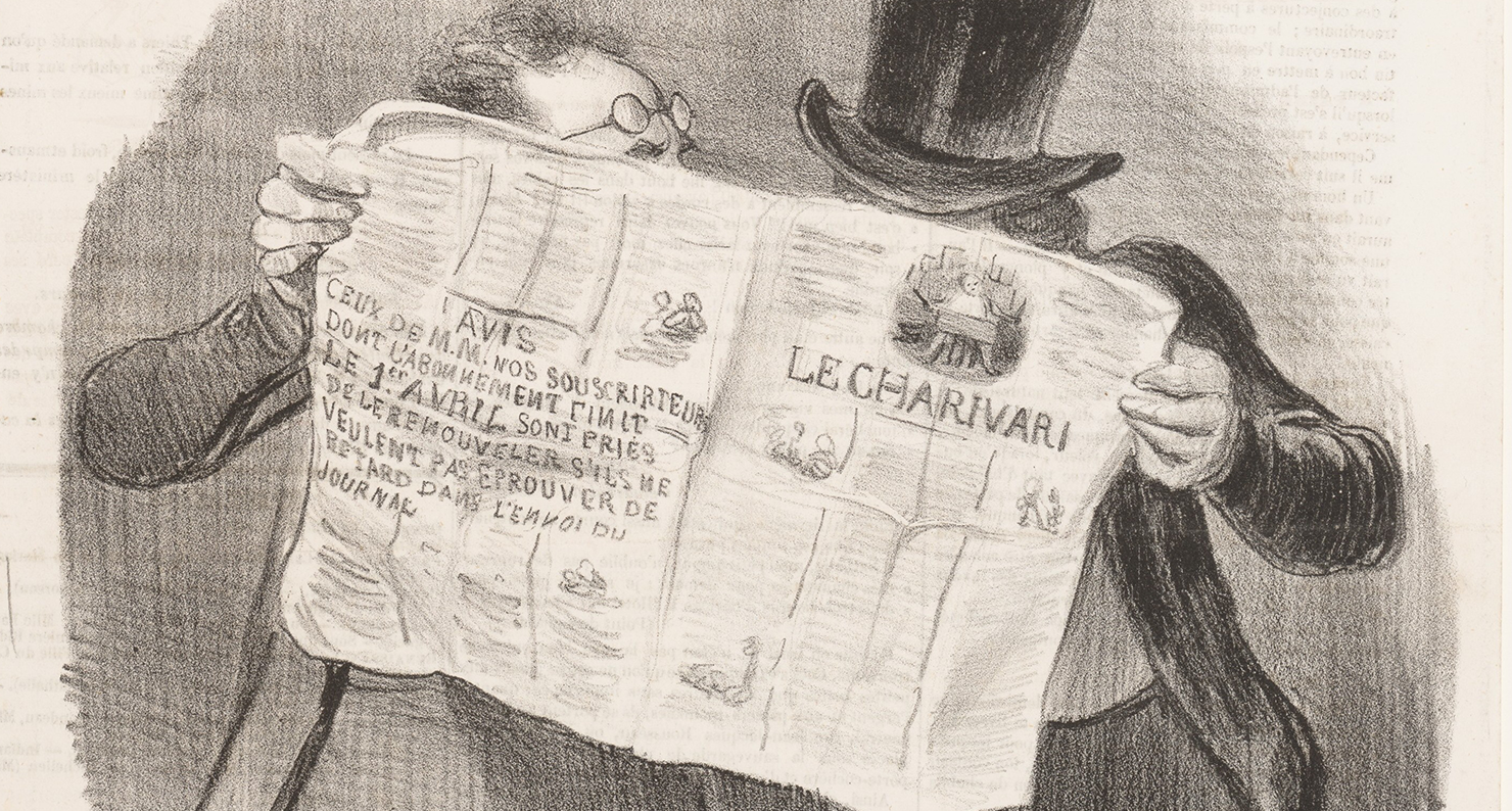 Advice to Subscribers, by Honoré Daumier, 1840. The Metropolitan Museum of Art.