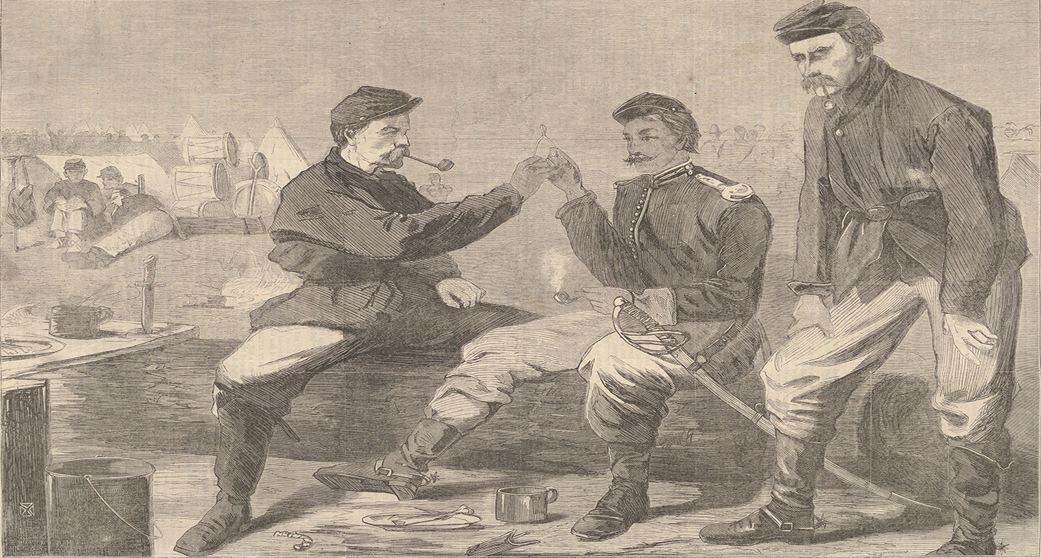 Thanksgiving Day in the Army—After Dinner: The Wish-Bone. Thanksgiving Day in the Army—After Dinner: The Wish-Bone.