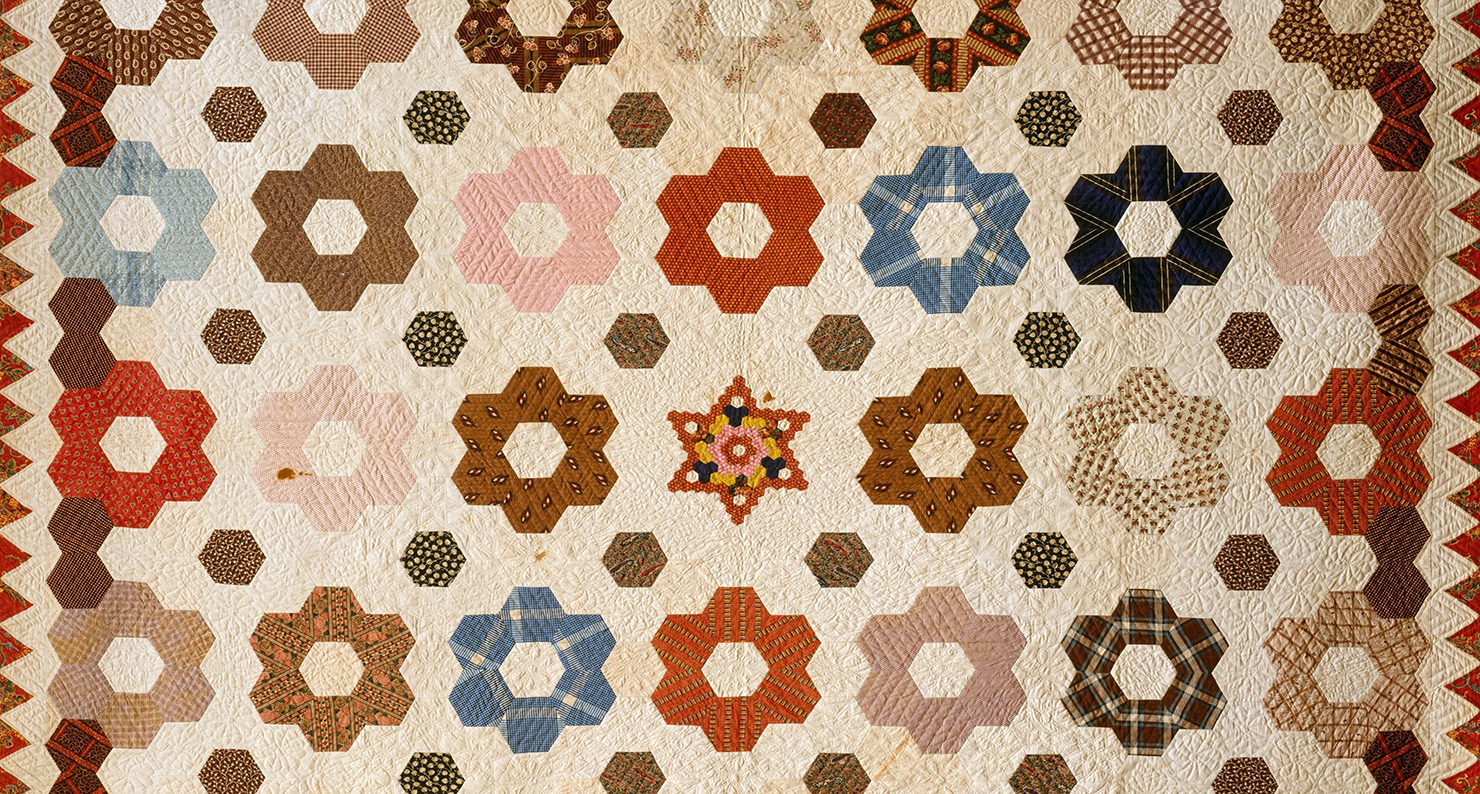 Quilt, Hexagon or Honeycomb pattern Quilt, Hexagon or Honeycomb pattern