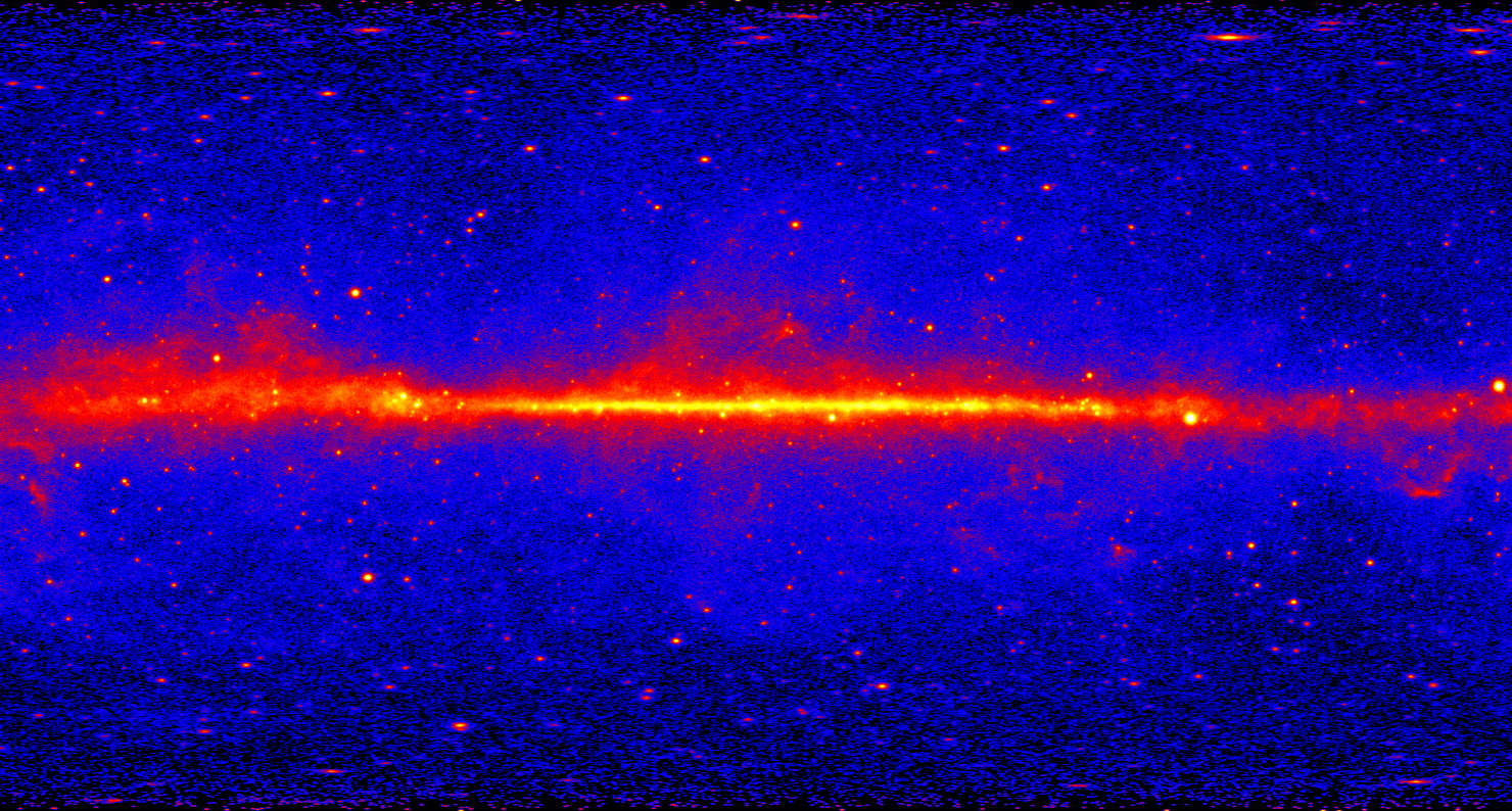 Fermi’s Large Area Telescope’s five-year view of the gamma-ray sky, 2013. NASA/DOE/Fermi LAT Collaboration.