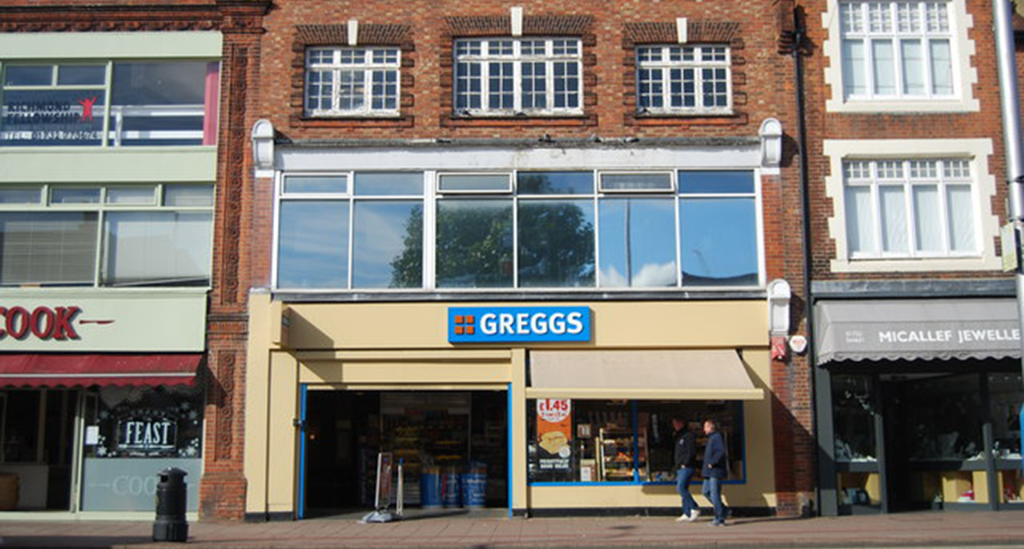 Greggs, Tonbridge, Kent. Copyright © N. Chadwick.