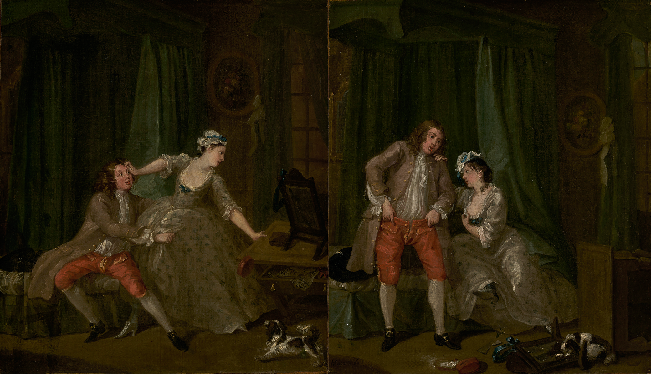(L) Before and (R) After, by William Hogarth, c. 1730–31. The J. Paul Getty Museum, digital images courtesy of the Getty’s Open Content Program. (L) Before and (R) After, by William Hogarth, c. 1730–31. The J. Paul Getty Museum, digital images courtesy of the Getty’s Open Content Program.