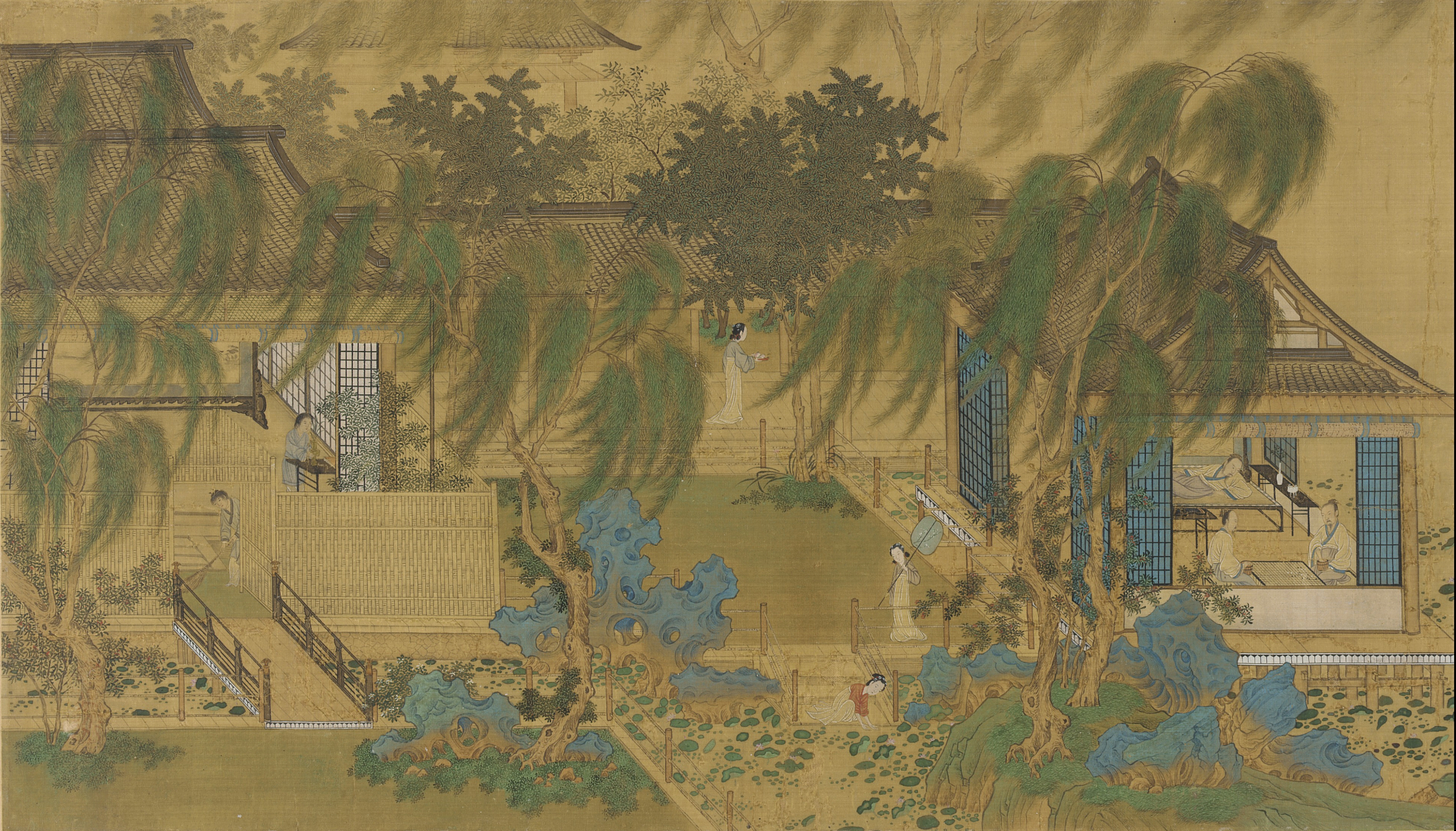 Immortals Playing Weiqi on Penglai, formerly attributed to Leng Qian, eighteenth century. Freer|Sackler, Gift of Charles Lang Freer. Immortals Playing Weiqi on Penglai, formerly attributed to Leng Qian, eighteenth century. Freer|Sackler, Gift of Charles Lang Freer.