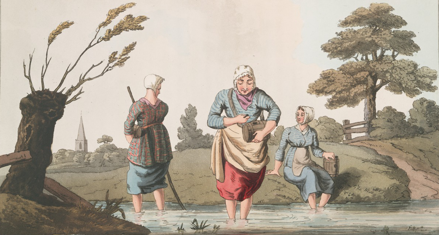 Leech Finders, by George Walker, 1814. NYPL. Leech Finders, by George Walker, 1814. NYPL.