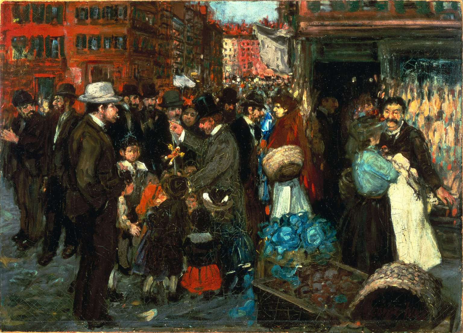Street Scene (Hester Street), by George Benjamin Luks, 1905. Brooklyn Museum. Street Scene (Hester Street), by George Benjamin Luks, 1905. Brooklyn Museum.