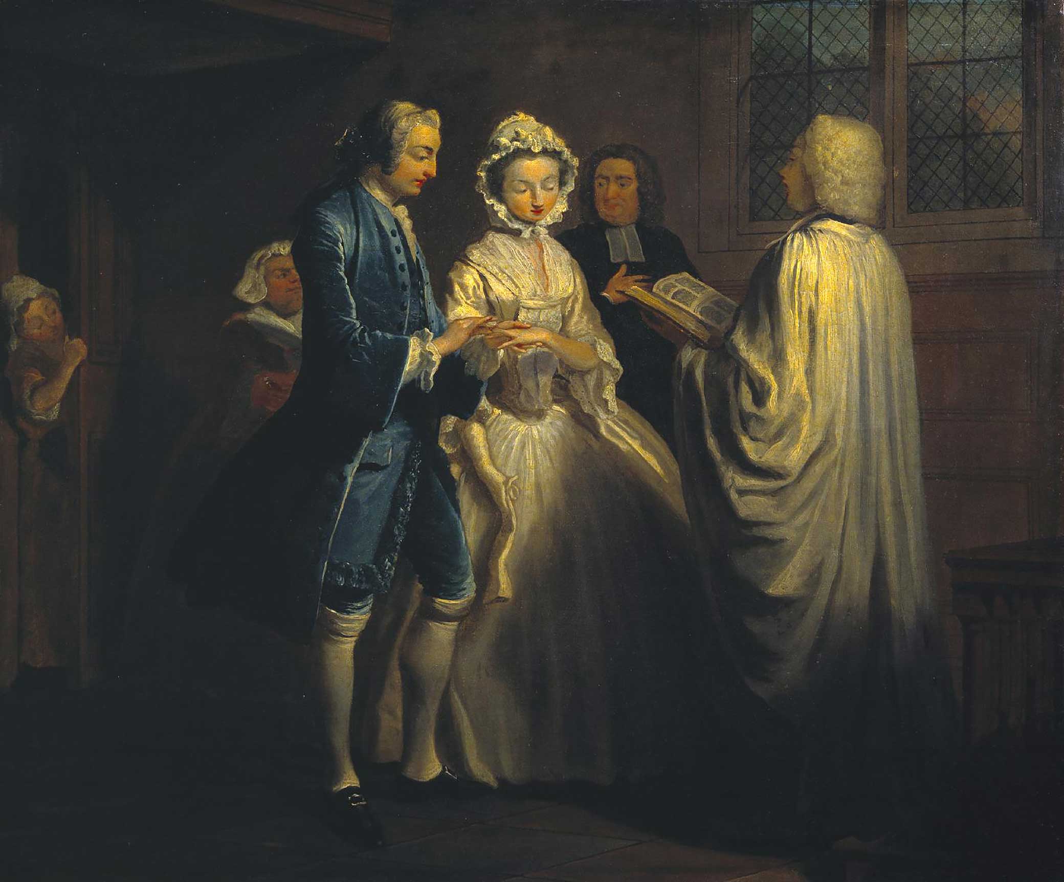 Pamela Is Married, by Joseph Highmore, c. 1743. Photograph © Tate (CC-BY-NC-ND 3.0). Pamela Is Married, by Joseph Highmore, c. 1743.