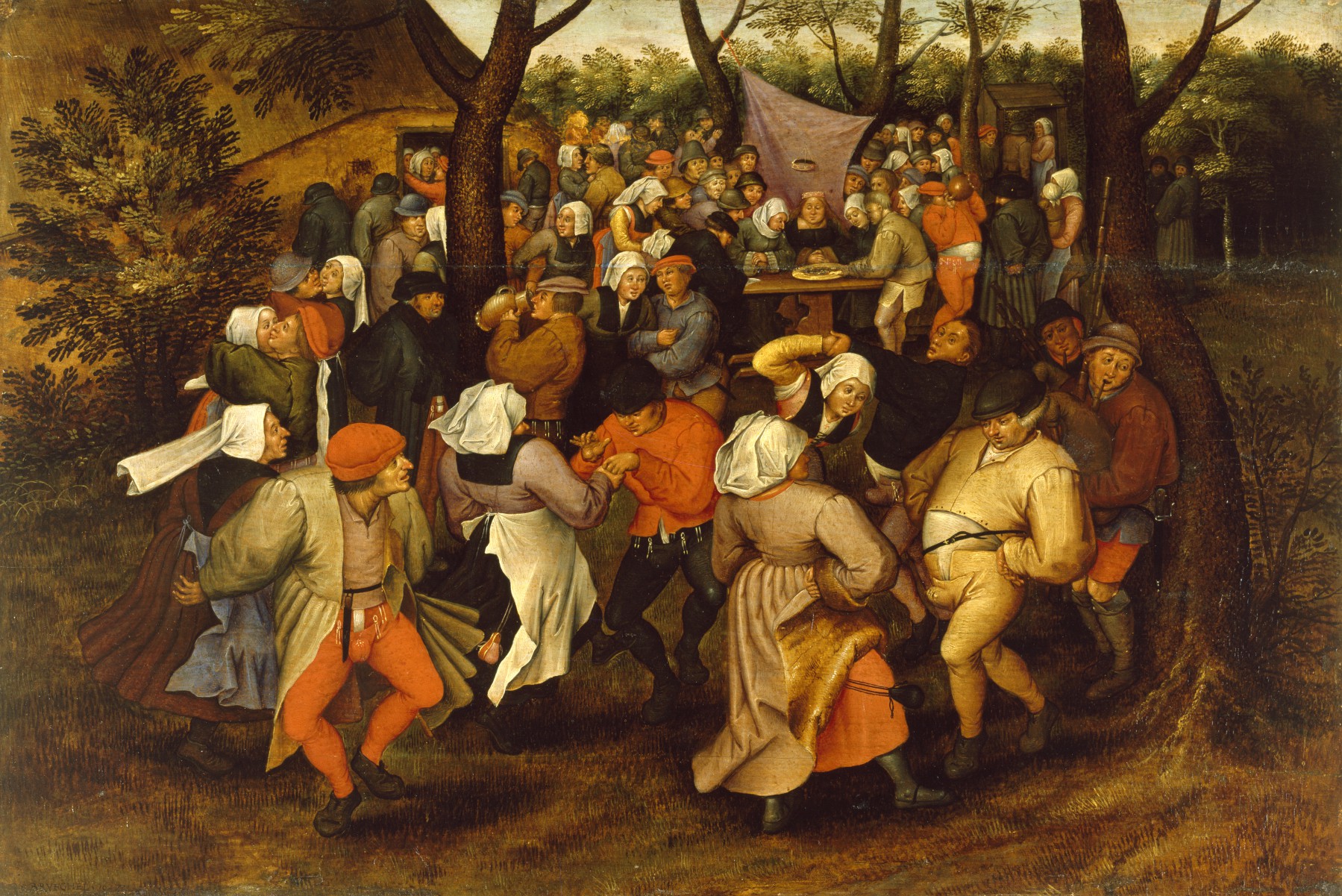 Peasant Wedding Dance, by Pieter Brueghel II, 1607. The Walters Art Museum. Peasant Wedding Dance, by Pieter Brueghel II, 1607. The Walters Art Museum.