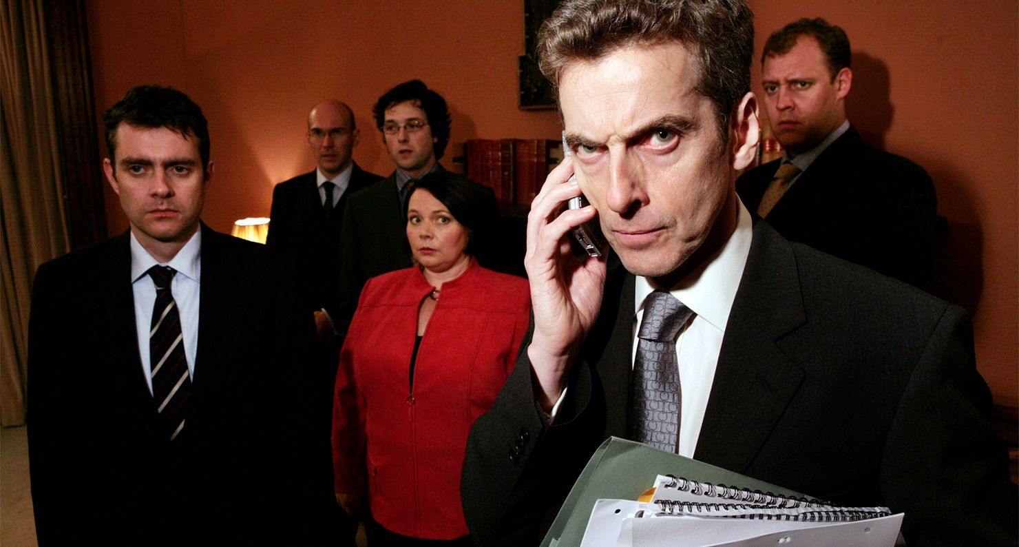 Cast of the BBC comedy series The Thick of It​.