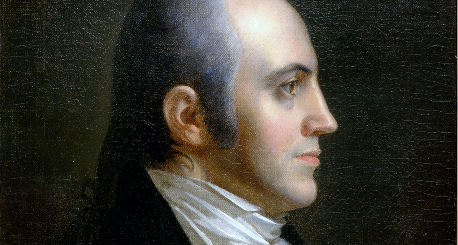 Portrait of Aaron Burr, by John Vanderlyn, 1802.