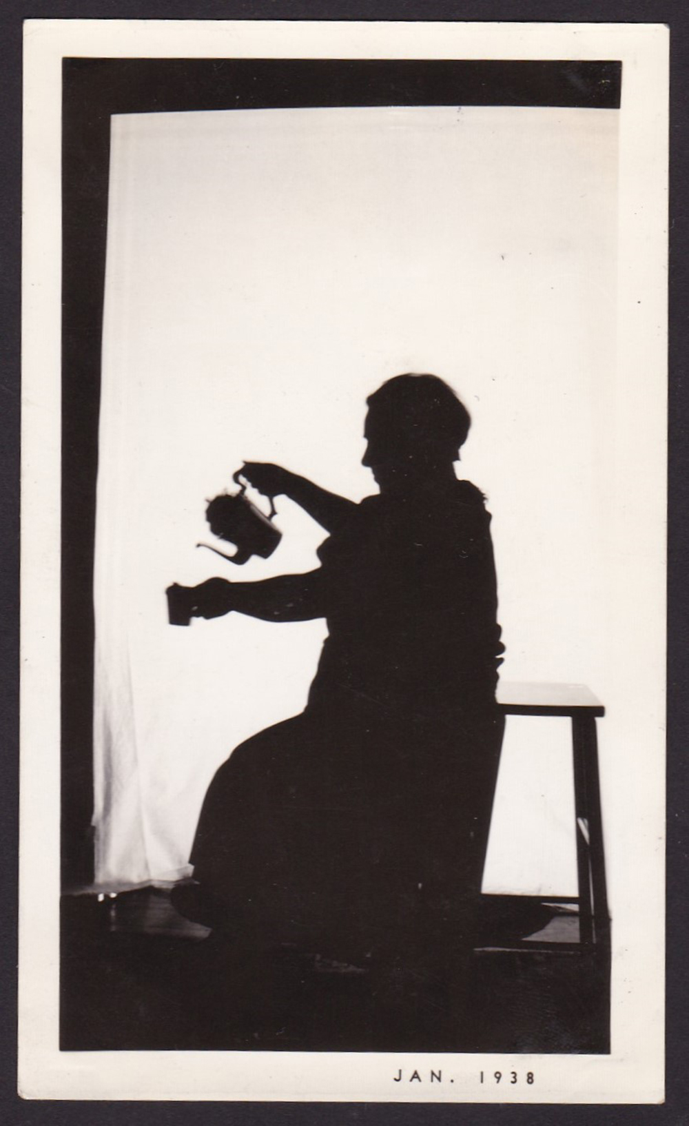 Silhouette photograph, 1938.