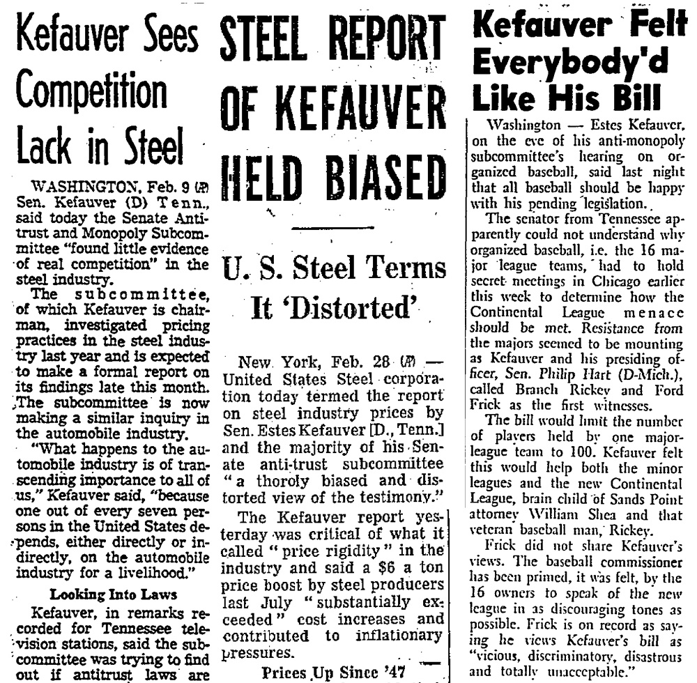 Los Angeles Times, February 10, 1958; Chicago Daily Tribune, March 1, 1958; Newsday, May 19, 1960.