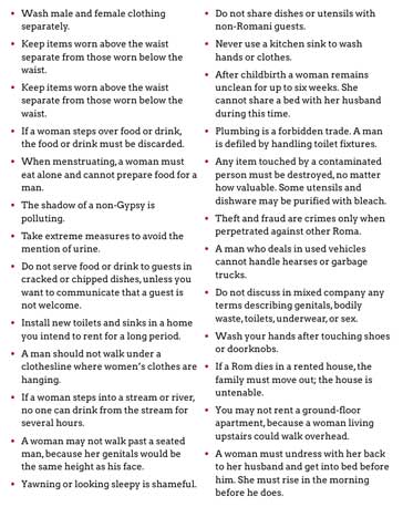 Two-column bulleted list