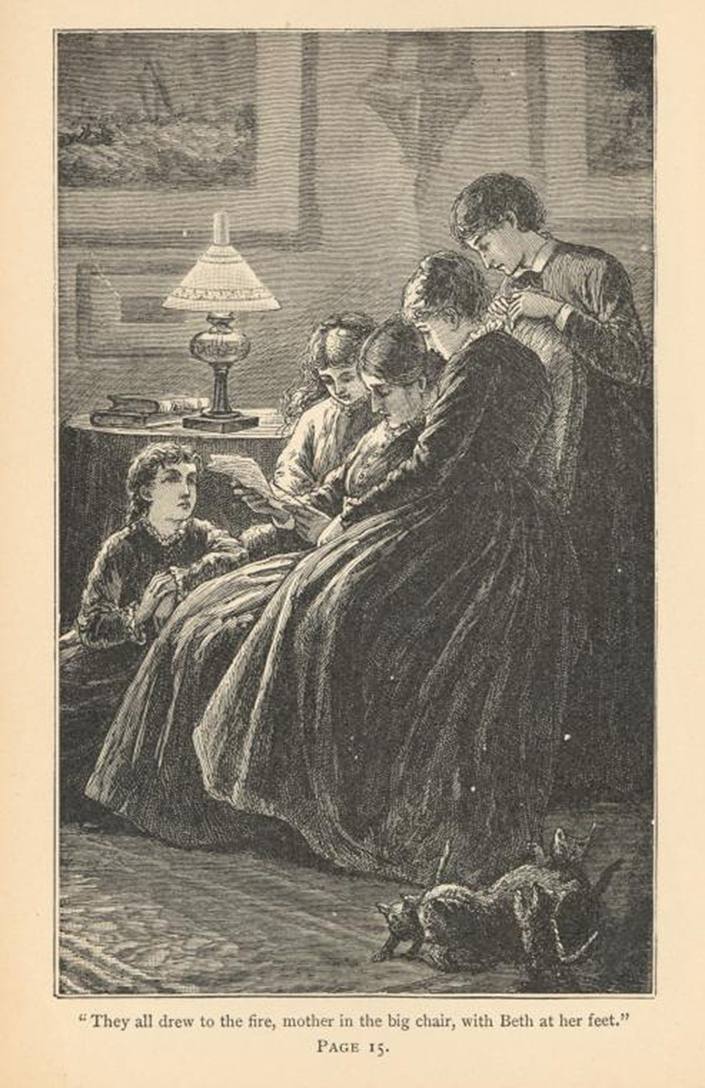 Illustration from “Little Women,” 1893. New York Public Library, General Research Division.