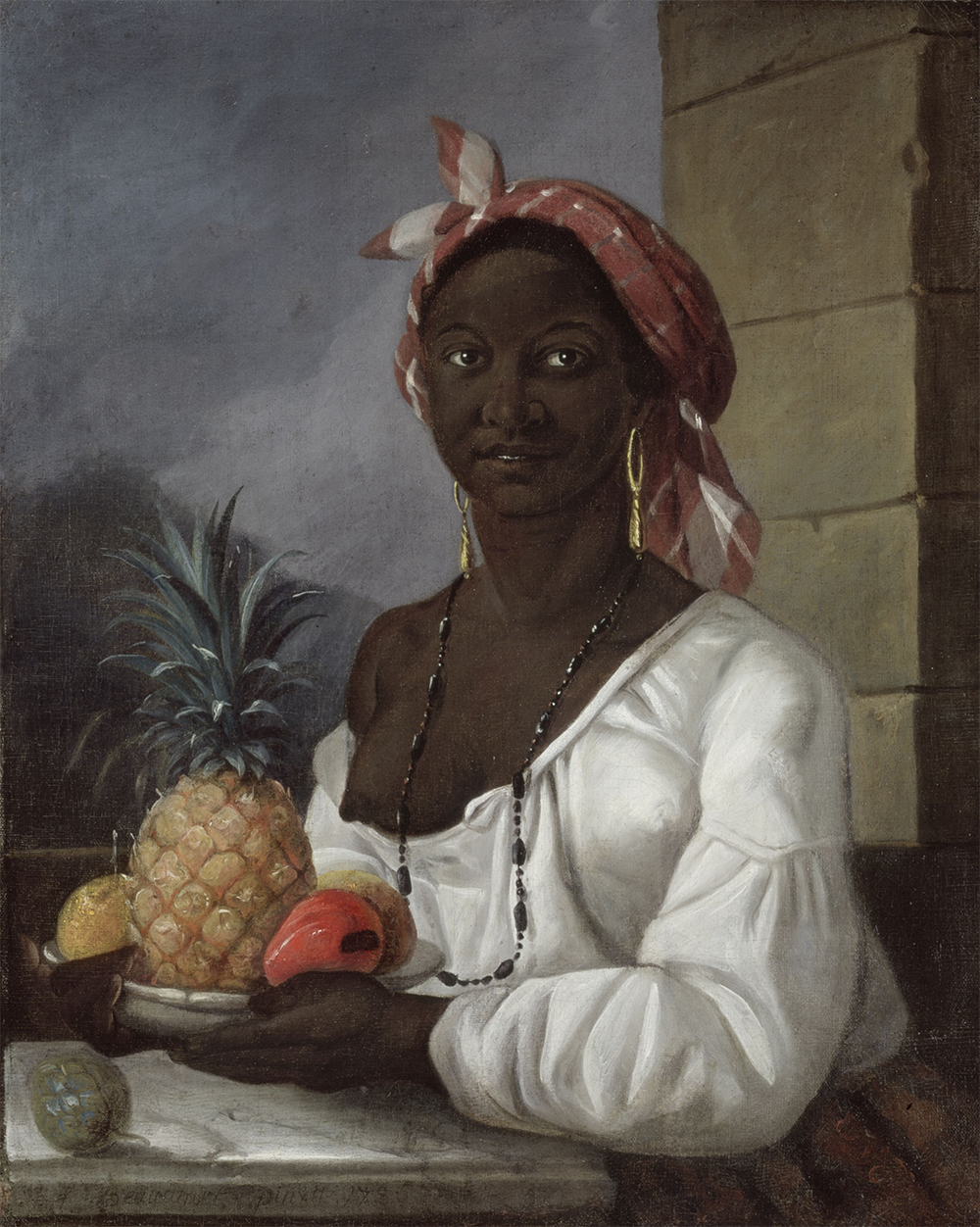 Portrait of a Haitian Woman, by François Beaucourt, 1786.Wikimedia Commons, McCord Museum, Montreal.