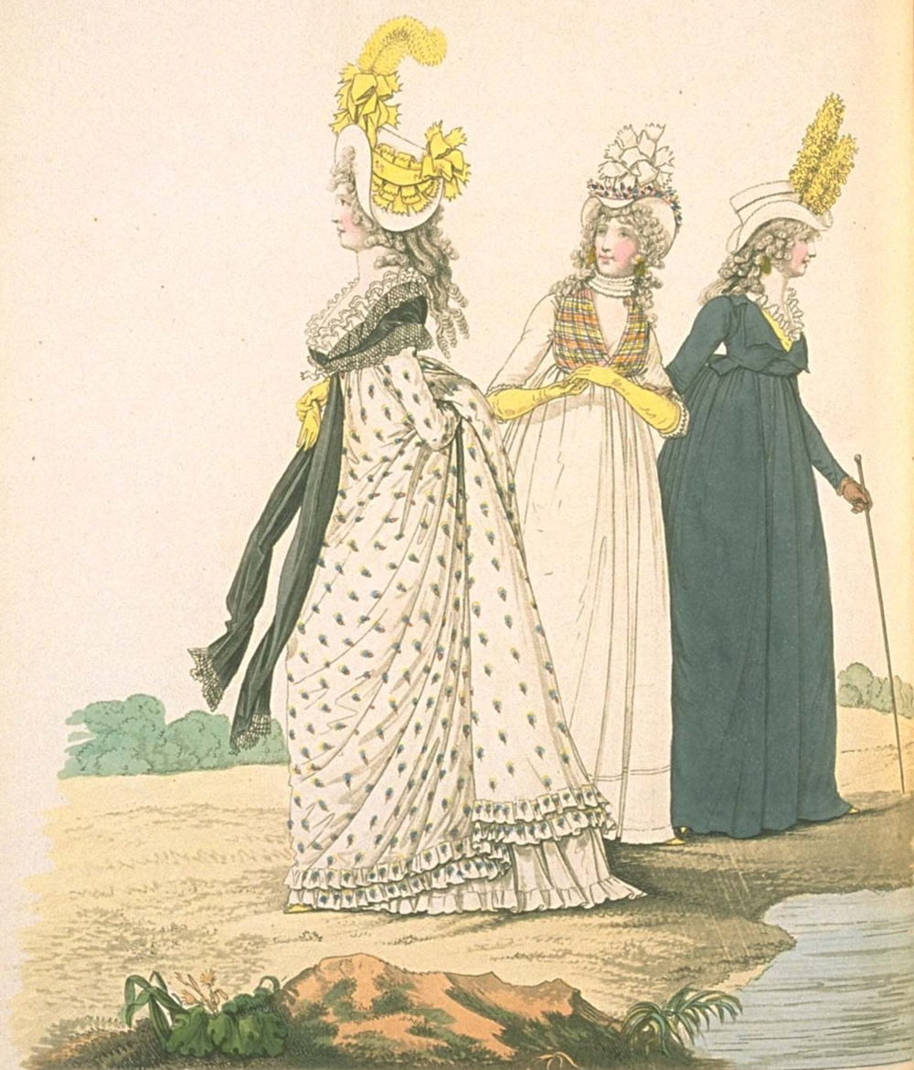 Dames a la Mode | 18th century fashion, Watercolour drawings, Fashion plates