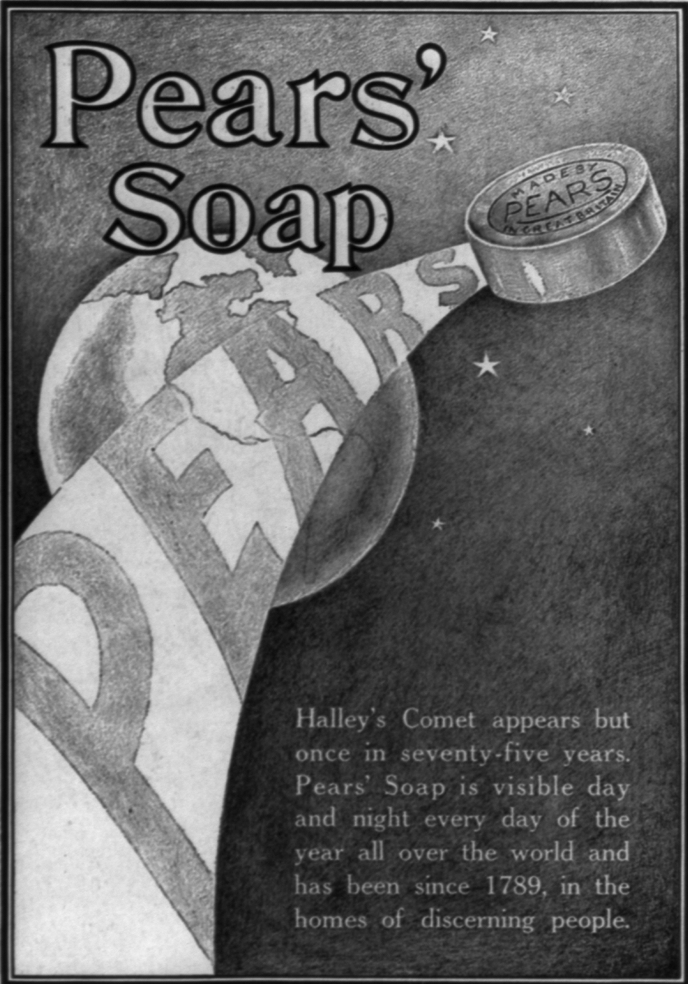 Pears’ Soap advertisement, 1910.