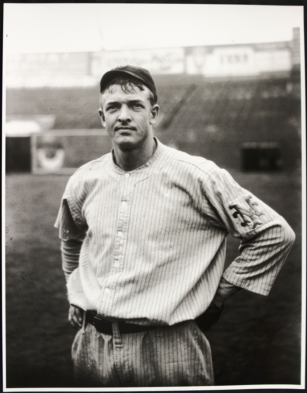 New York Giant Christy Mathewson, 1912, the year he published Pitching in a Pinch. Photograph by Charles Martin Conlon.