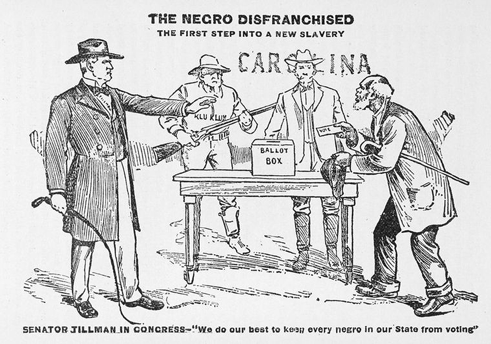 The Negro Disfranchised, from “Tragedy of the Negro in America: A Condensed History of the Enslavement, Sufferings, Emancipation, Present Condition, and Progress of the Negro Race in the United States of America.” The New York Public Library, Schomburg Center for Research in Black Culture.