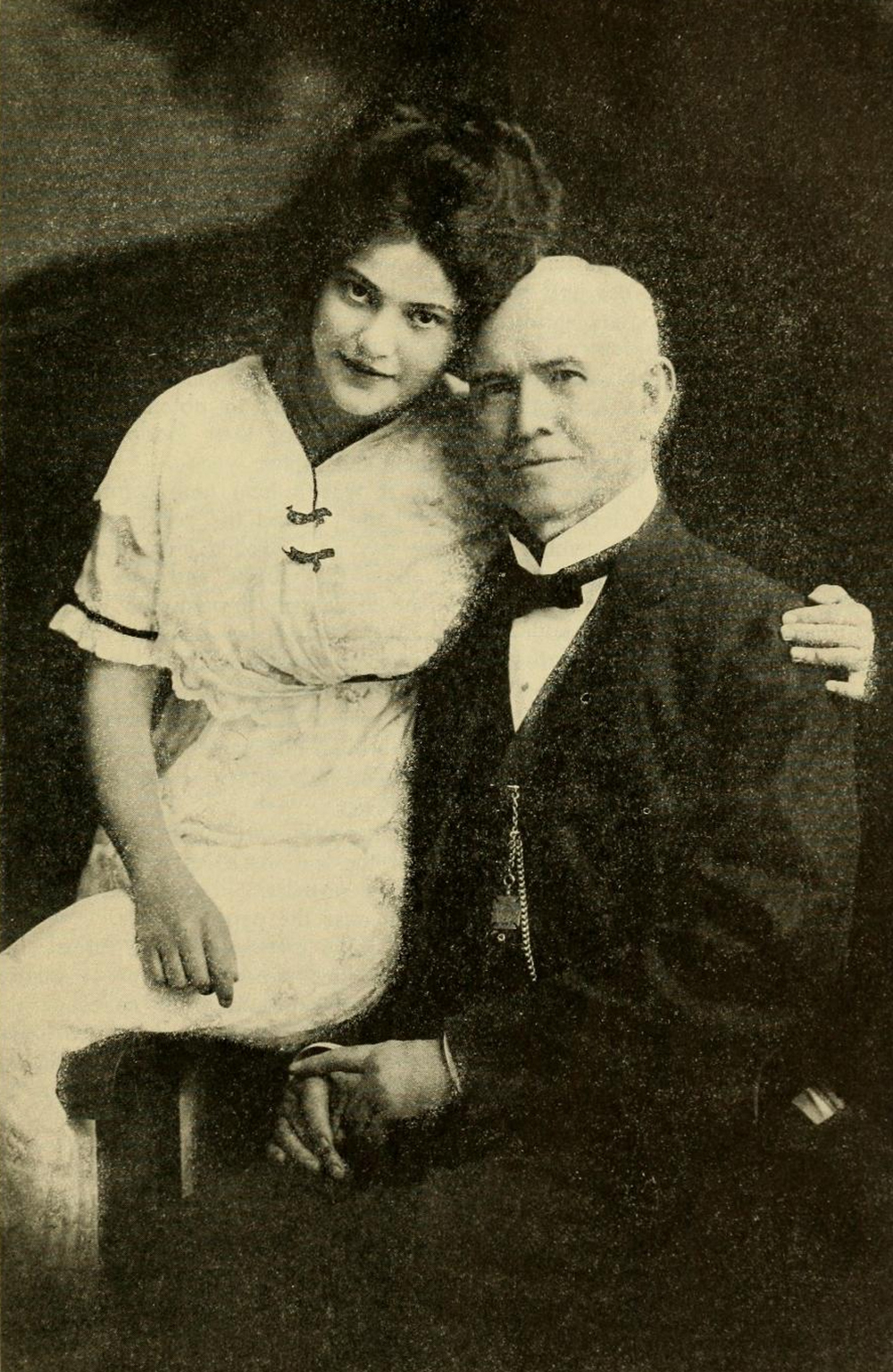 Charles Fayette McGlashan and his daughter Ximena, c. 1913.