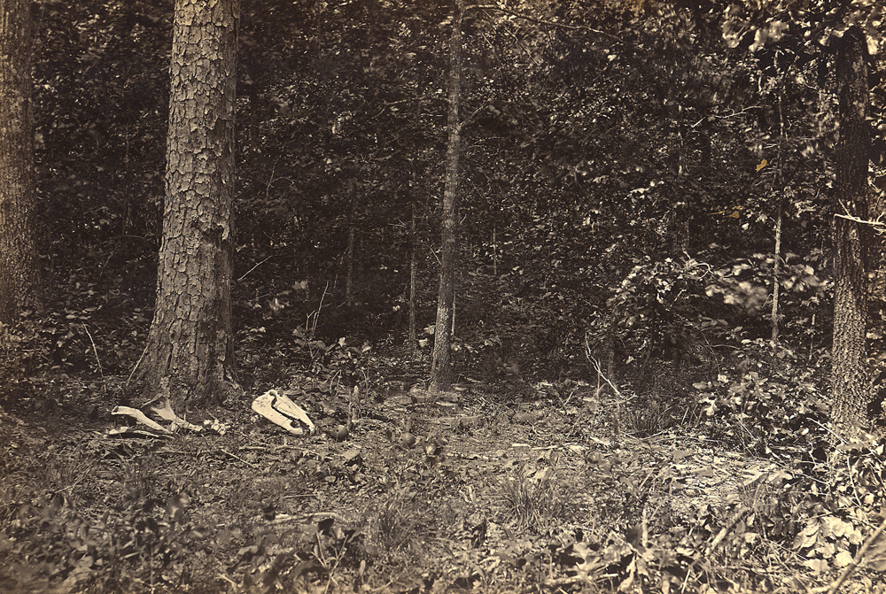 Scene of General James McPherson’s death, photographed by George N. Barnard, c. 1862-5. National Archives.