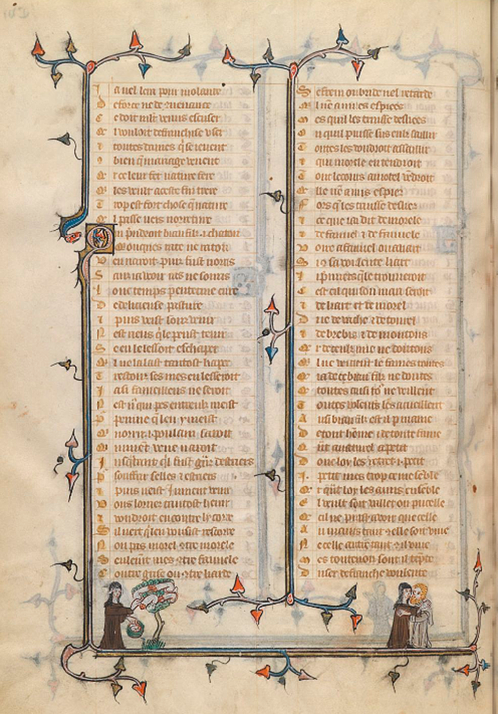 A nun plucking penises from a tree in the margins of a manuscript of the Roman de la Rose, mid-fourteenth century. Bibliothèque nationale de France.