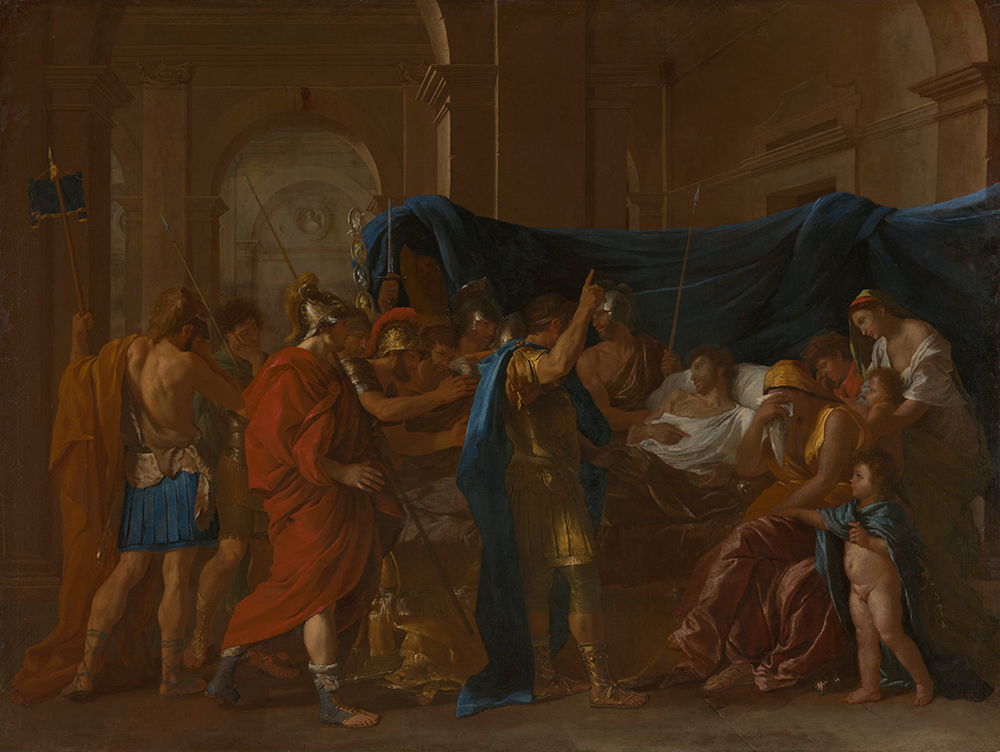 The Death of Germanicus, by Nicolas Poussin, 1627. Minneapolis Institute of Art.