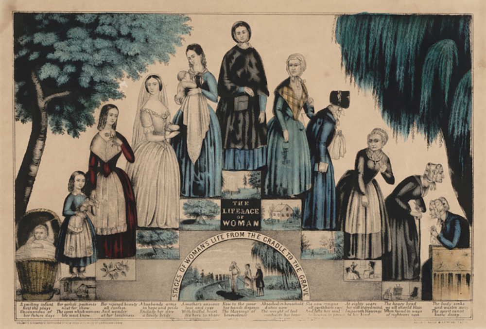 The Life & Age of Woman, c. 1849. Smithsonian National Museum of American History, Harry T. Peters “America on Stone” Lithography Collection.