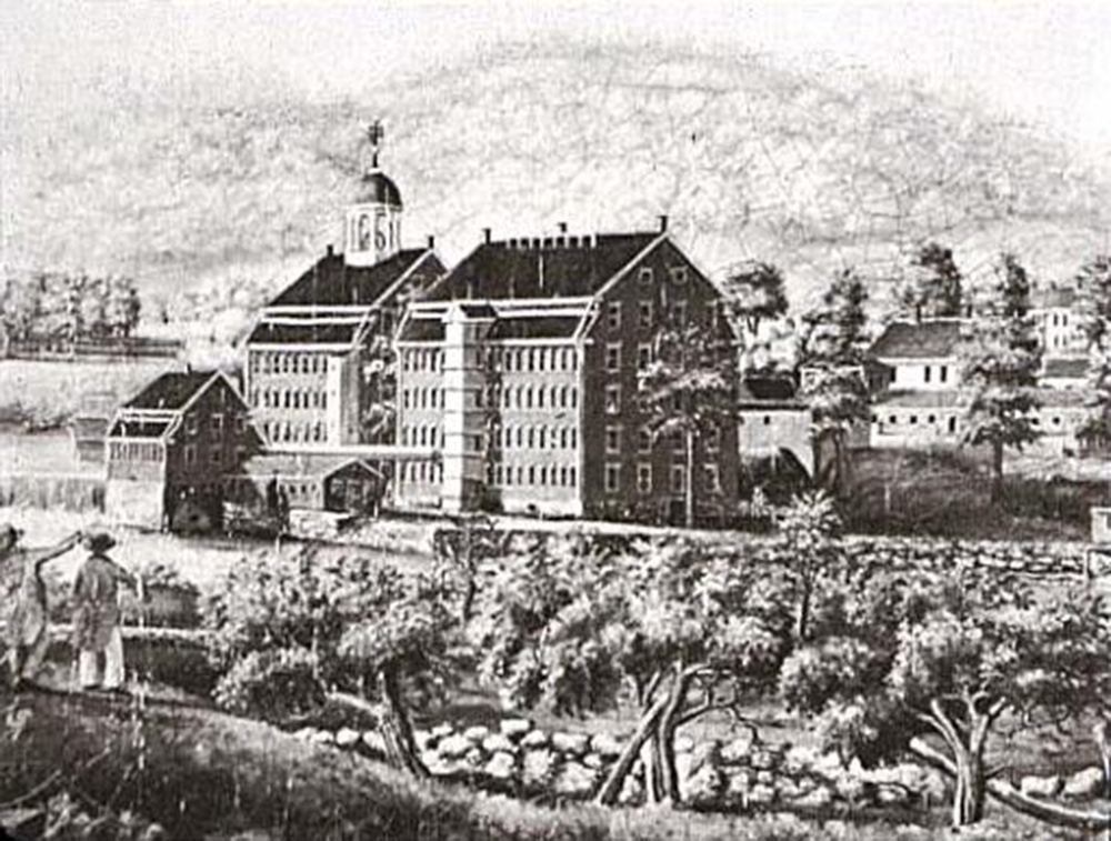 Boston Manufacturing Company, Waltham, MA, by Elijah Smith, c. 1813-16.