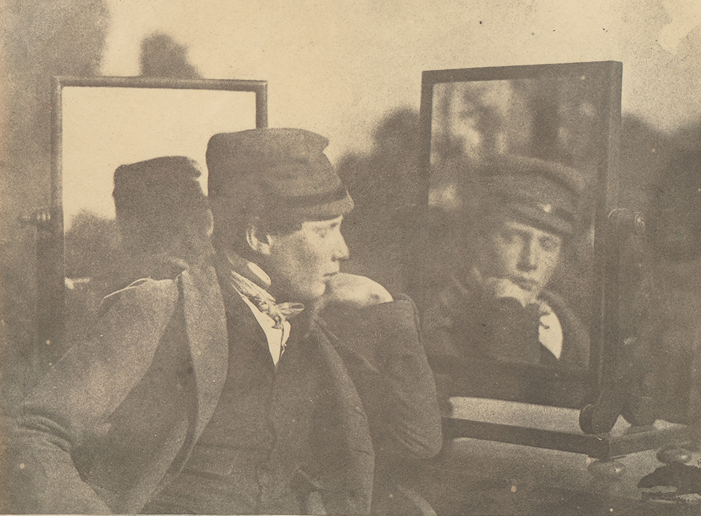 Boy in Profile, Face Shown Frontally in Mirror, c. 1850. The Metropolitan Museum of Art, Gift of Paul F. Walter, in memory of Christopher Hemphill, 1987.