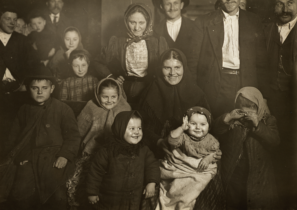 Joys and Sorrows at Ellis Island, photograph by Lewis Wickes Hine, 1905. The New York Public Library, The Miriam and Ira D. Wallach Division of Art, Prints and Photographs.