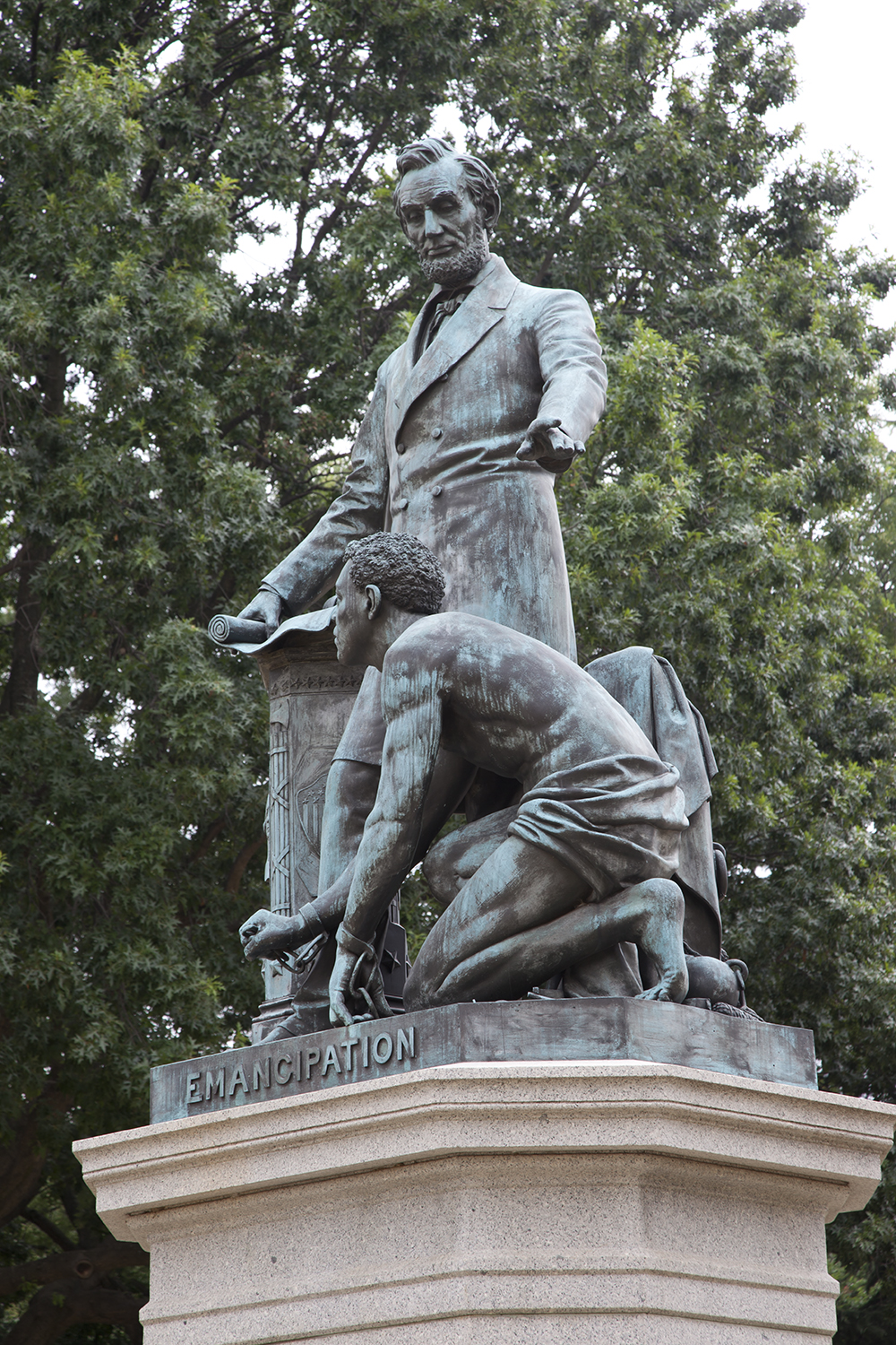 Photograph of the Emancipation Memorial, Lincoln Park, Washington, DC, 2010, by Carol M. Highsmith.