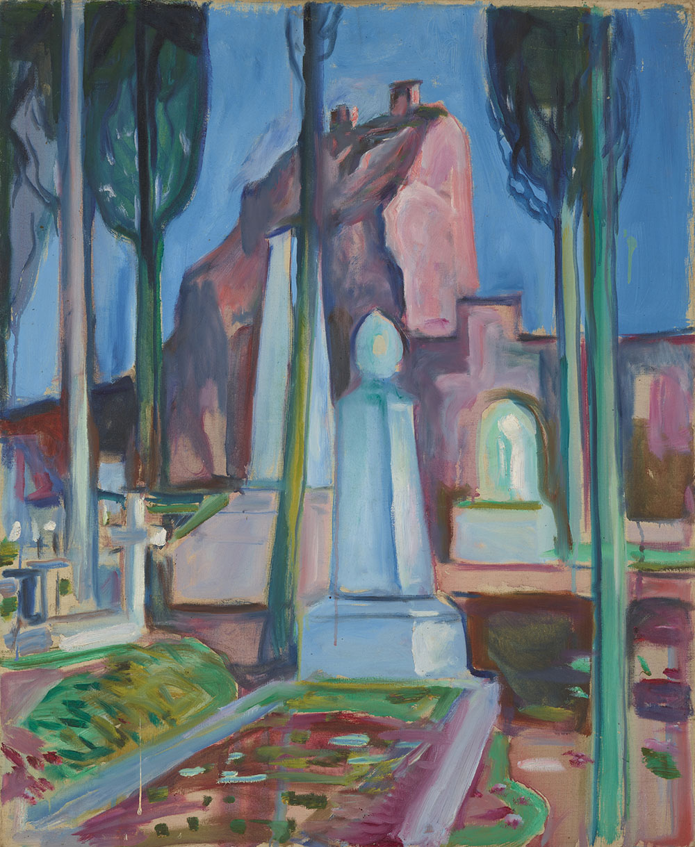 P.A. Munch’s Grave in Rome, by Edvard Munch, 1927. Wikimedia Commons.