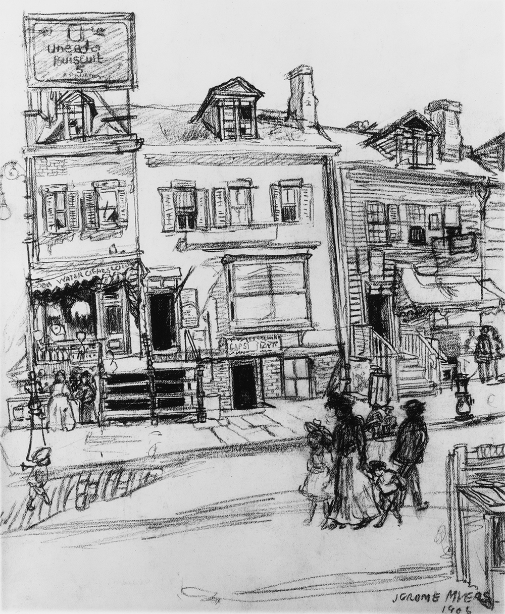 “Old Houses, Clinton Street, New York,” by Jerome Myers, 1906. The Metropolitan Museum of Art, Amelia B. Lazarus Fund, 1911.