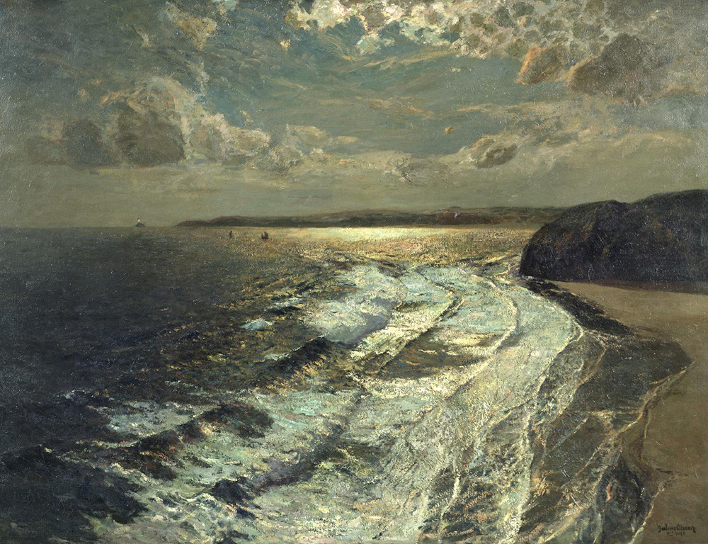 Moonlit Shore, by Julius Olsson, c. 1911. Photograph © Tate (CC-BY-NC-ND 3.0).