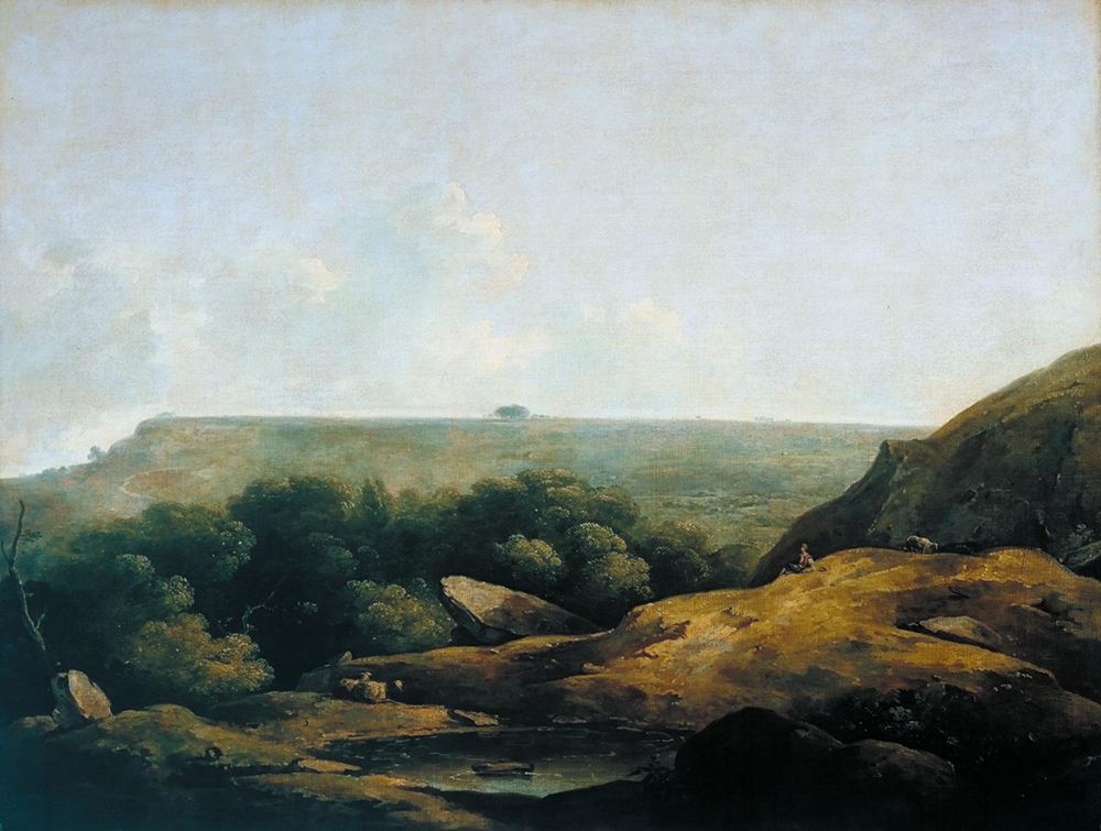 Landscape, near Bath, by Thomas Barker of Bath, c. 1798.