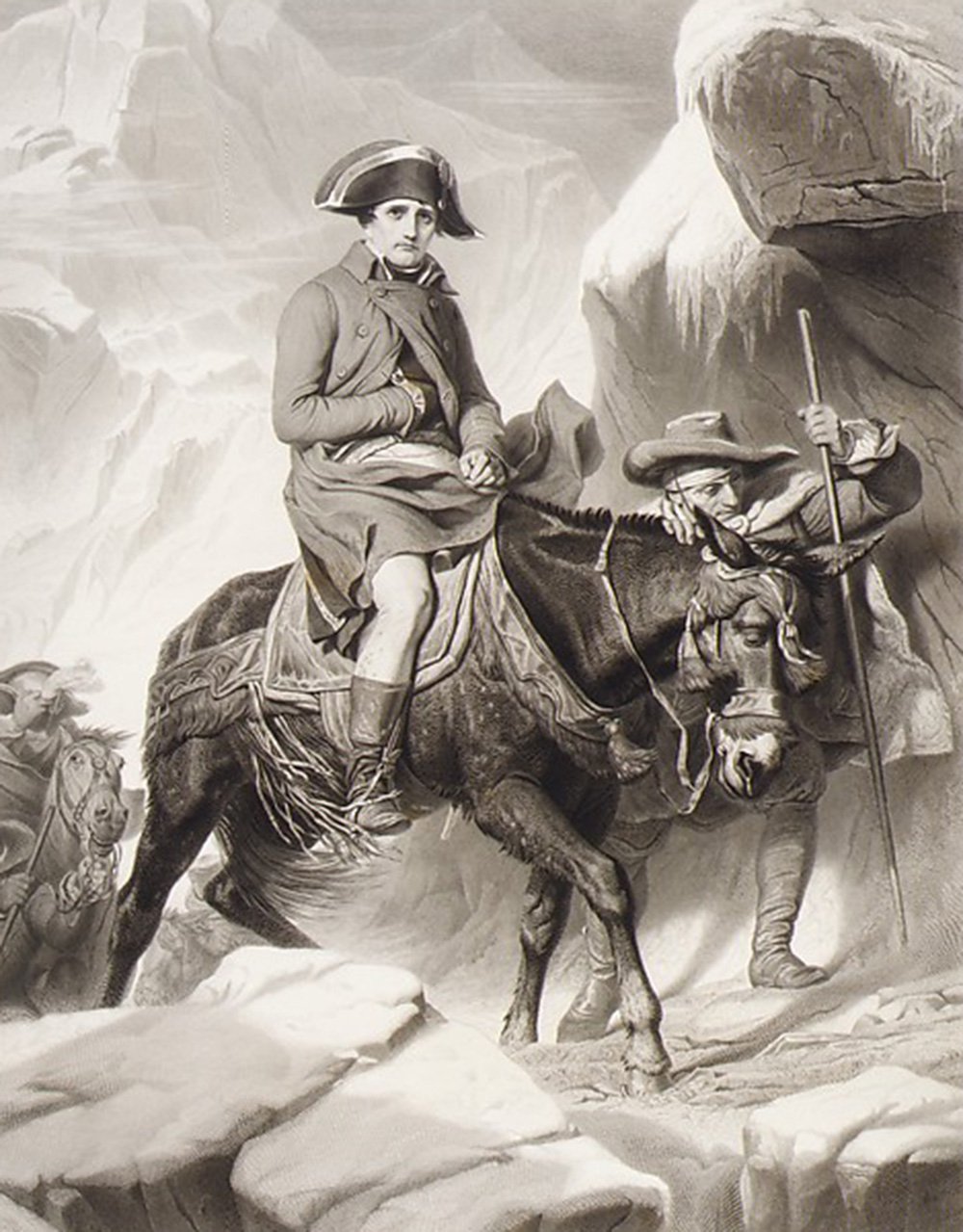 Napoleon Crossing the Alps, by Alphonse François, 1851. The Metropolitan Museum of Art, The Elisha Whittelsey Collection, The Elisha Whittelsey Fund, 1949.