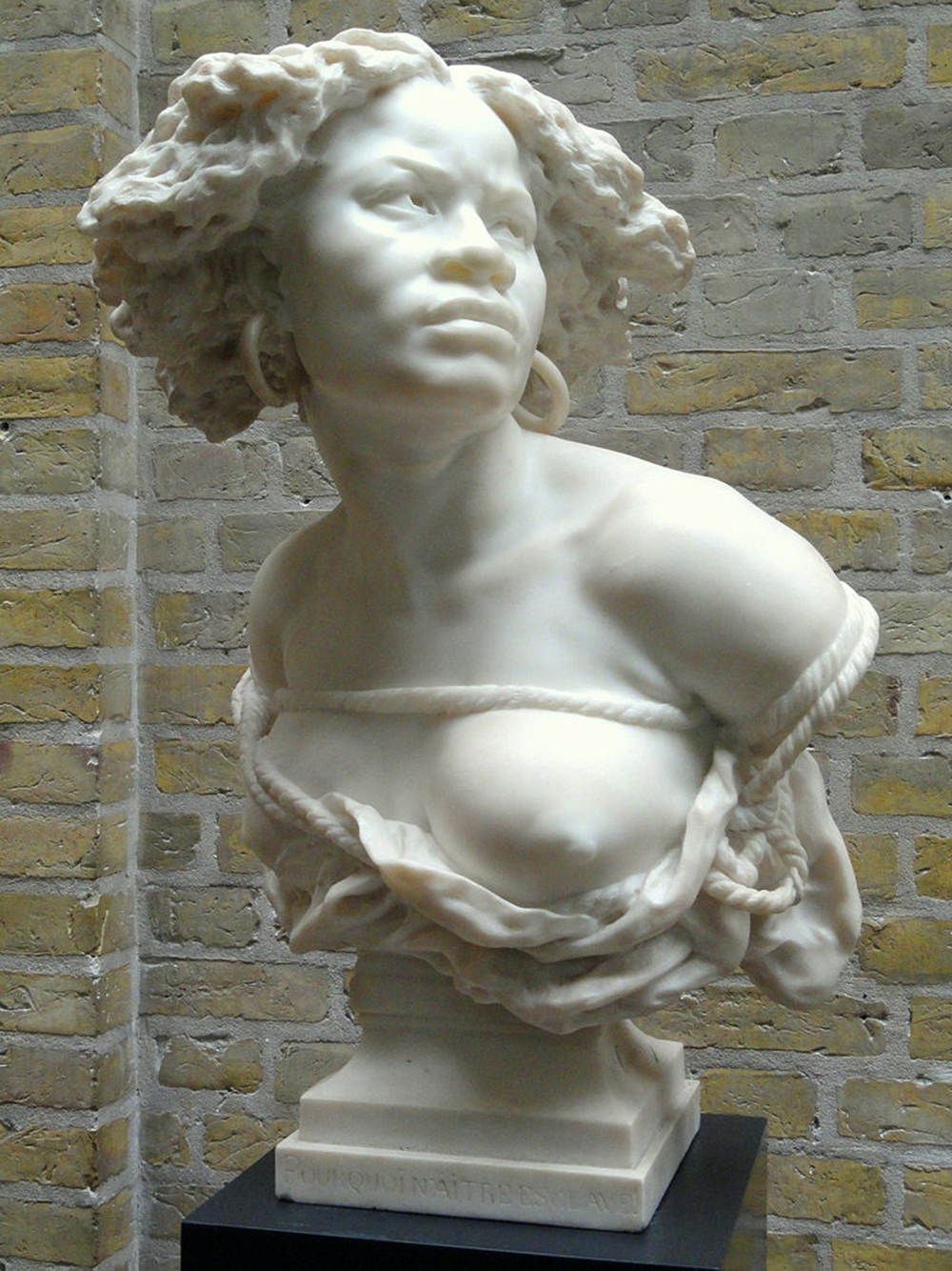 Why Born Enslaved!, by Jean-Baptiste Carpeaux. Wikimedia Commons, Ny Carlsberg Glyptotek.