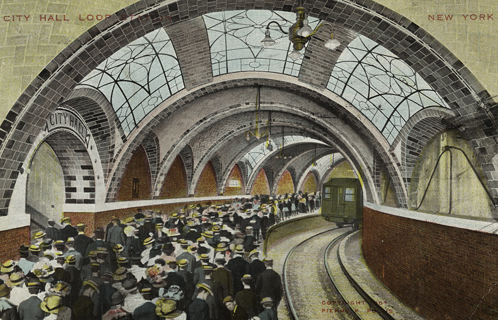 City Hall Station, Manhattan, 1904. The New York Public Library, The Miriam and Ira D. Wallach Division of Art, Prints and Photographs.