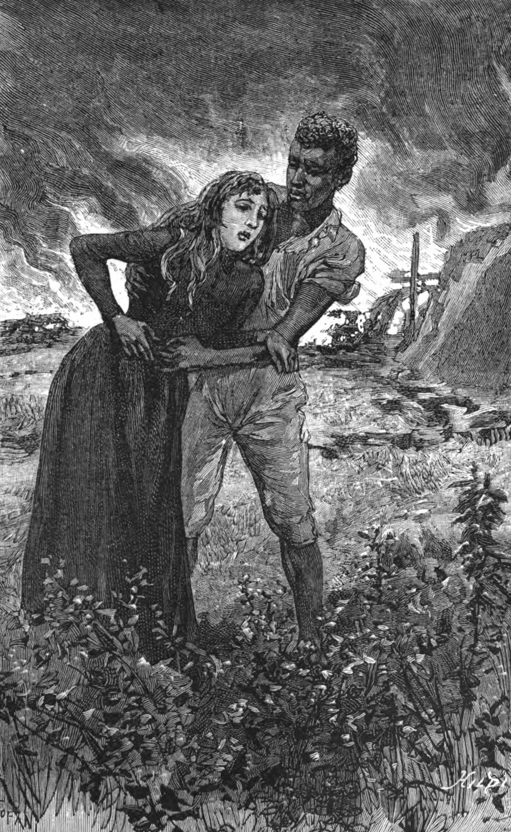 Illustration from Thérèse à Saint-Domingue, by Armand Fresneau, 1888.
