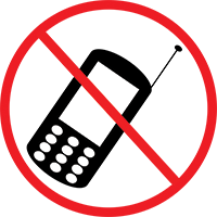 No mobile phone sign