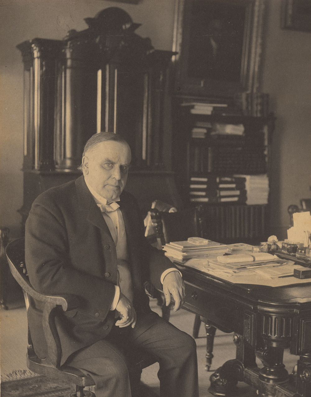 William McKinley, 1899. Photograph by Frances Benjamin Johnston. National Portrait Gallery, Smithsonian Institution.