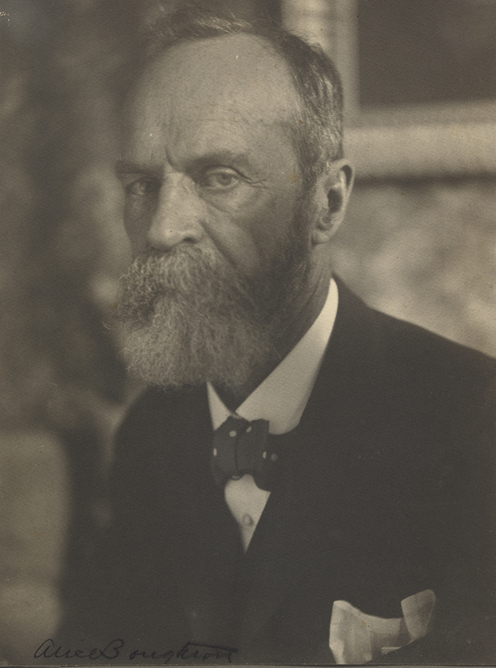 William James, c. 1907. Photograph by Alice M. Boughton.